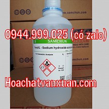 Hóa chất 1 mol/lit Sodium hydroxide solution 1N dung dịch chuẩn NaOH 1N Samchun Hàn Quốc chai 1 lít S0596 NaOH 1 mol/l
